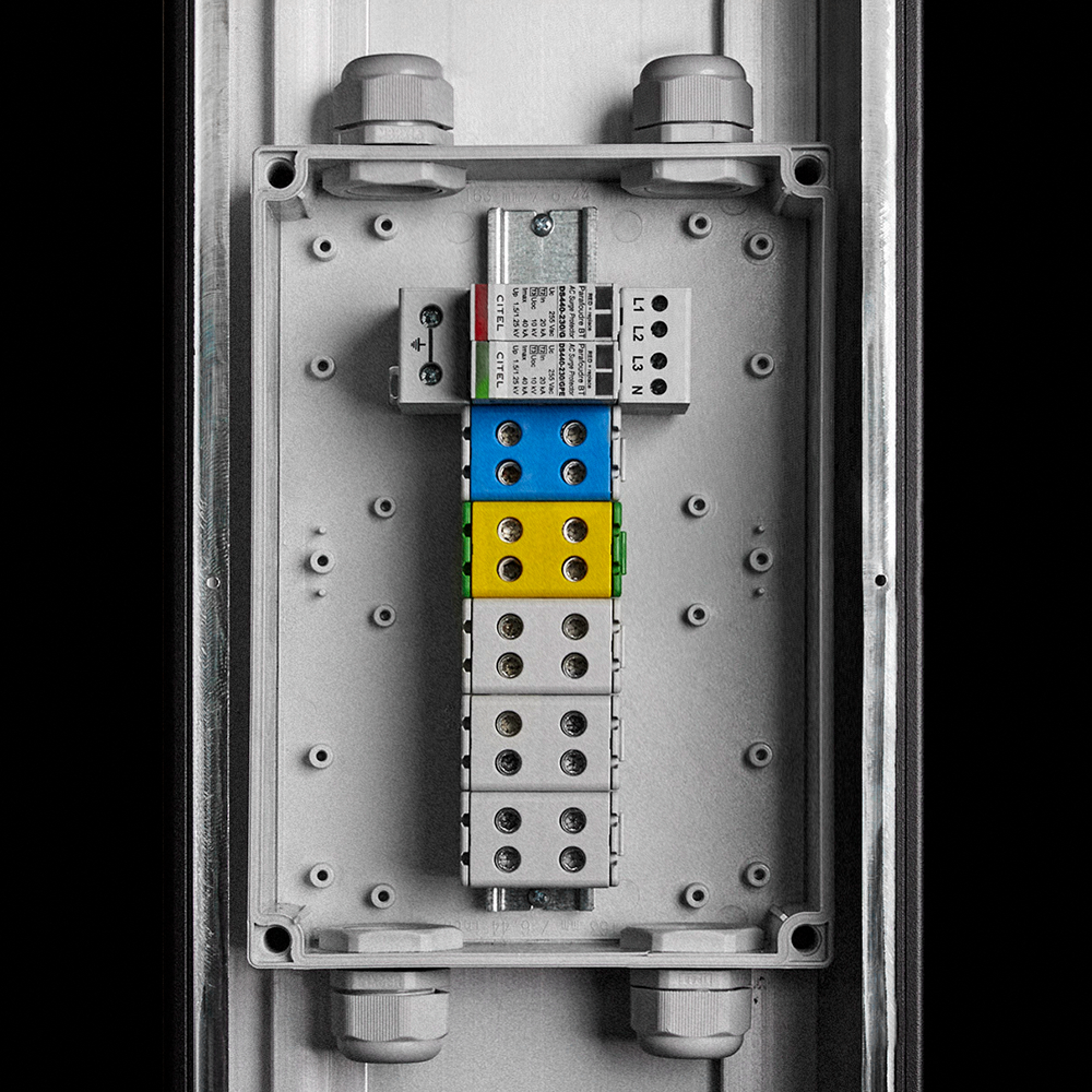 Fibox samledåse (inkl. transientbeskyttelse)